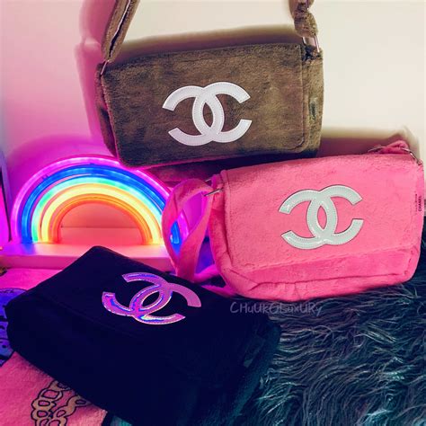 chanel terry cloth bag